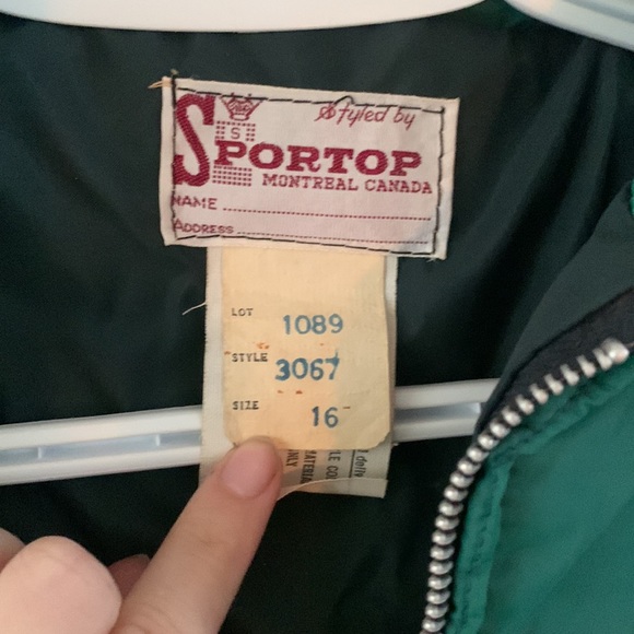 Vintage green mid season coat - Picture 4 of 5